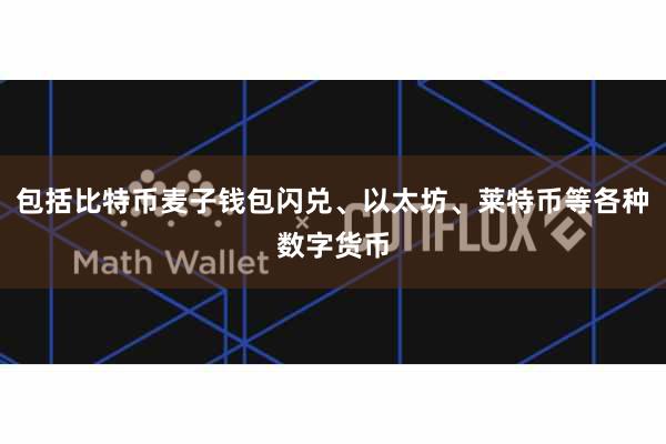 包括比特币麦子钱包闪兑、以太坊、莱特币等各种数字货币